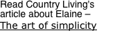 Read Country Living's article about